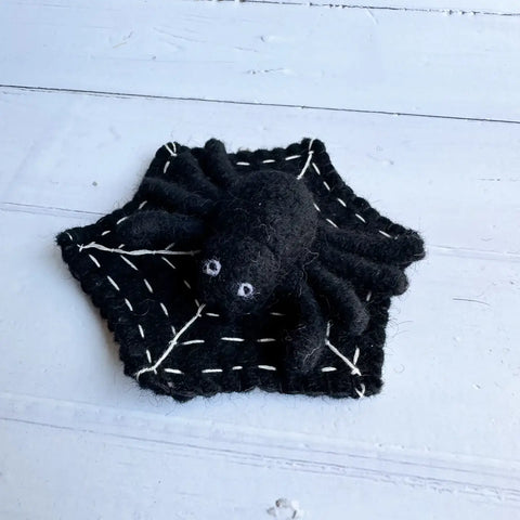 Black Felt Spider
