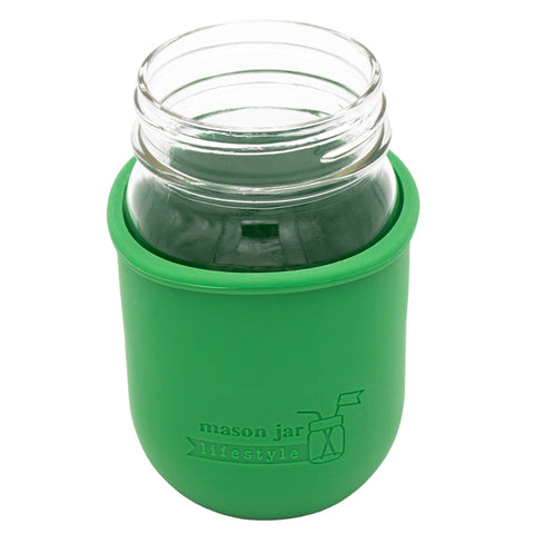 Silicone Sleeve for Regular Mouth Pint 16oz Mason Jars