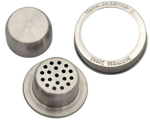 Mason Jar Cocktail Shaker Lid