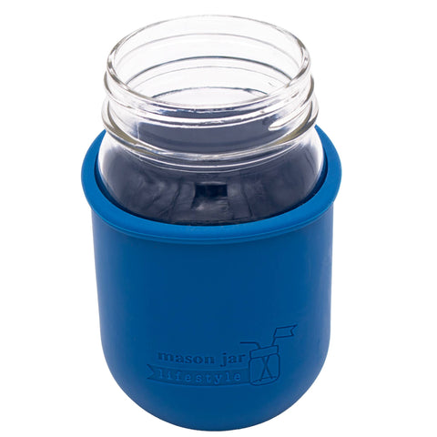 Silicone Sleeve for Regular Mouth Pint 16oz Mason Jars