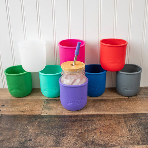 Silicone Sleeve for Regular Mouth Pint 16oz Mason Jars