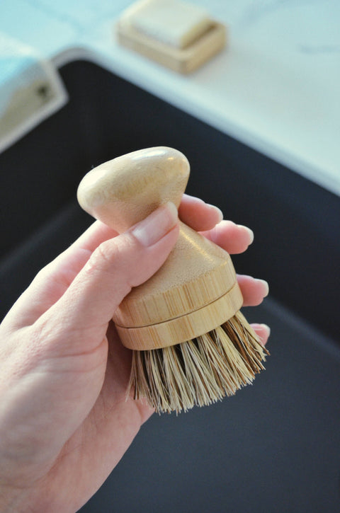 Replaceable Headed Pot Scrubbing Brush