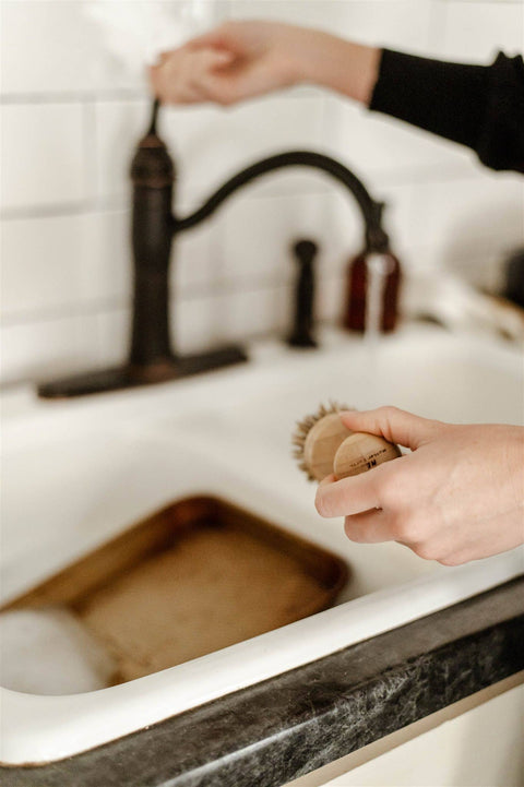 Replaceable Headed Pot Scrubbing Brush