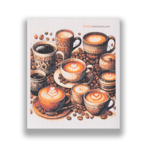 Swedish Dishcloth| Coffee and Beans