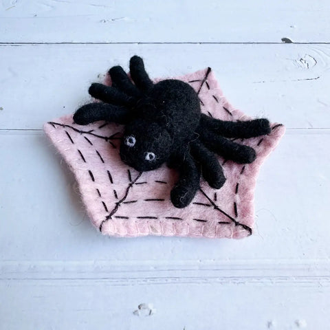 Black Felt Spider