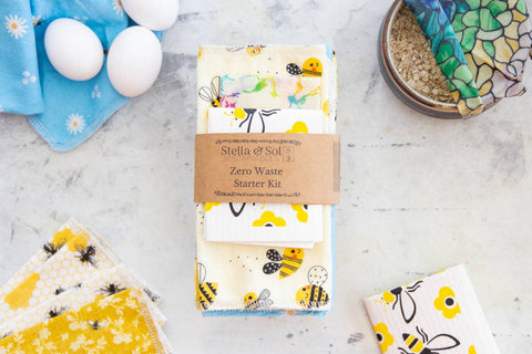 Zero Waste Starter Kit, Bees, EcoFriendly, Wedding Gift