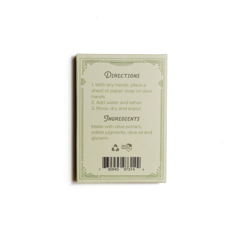 Paper Soap – Olive Oil | 50 Sheets