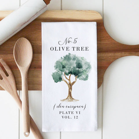 Olive Tree Tea Towel