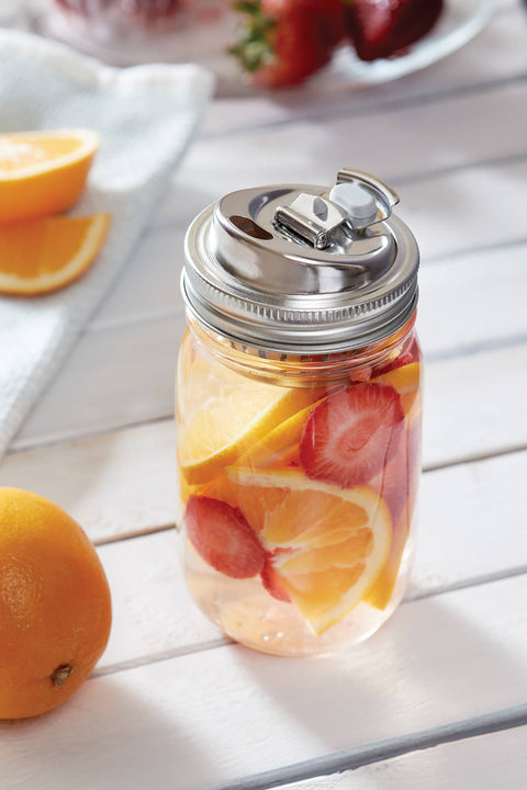 Jarware Fruit Infusion Lid for Regular Mouth Mason Jar