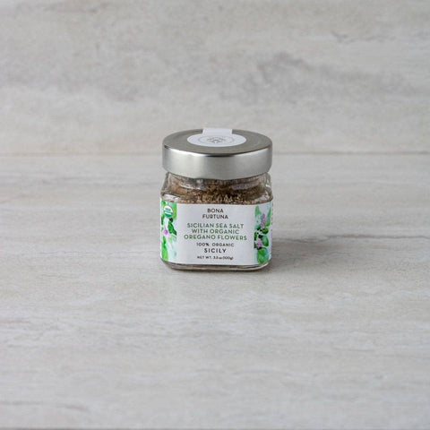 Sicilian Sea Salt with Organic Oregano Flowers
