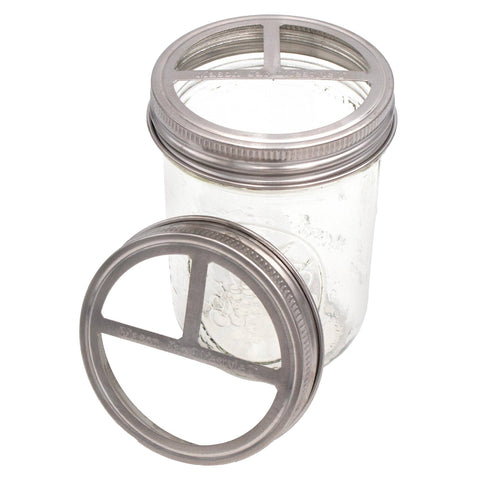 Toothbrush Holder Stainless Steel Lid for Mason Jars