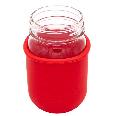 Silicone Sleeve for Regular Mouth Pint 16oz Mason Jars