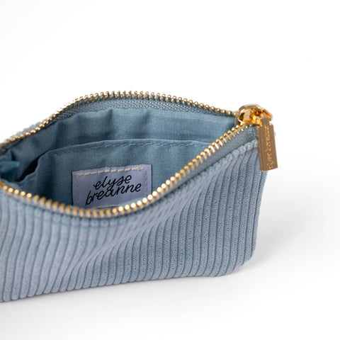 Denim Corduroy Coin Pouch
