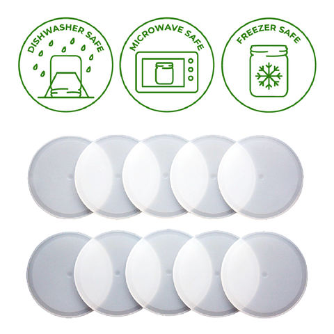 Platinum Cured, Leak Proof Silicone Sealing Lid Liners