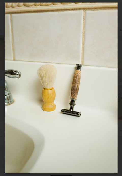 Natural Bristle Bamboo Shave Brush