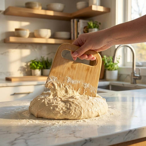 Bamboo Baking Bench & Dough Scraper | Earth Day Bestseller