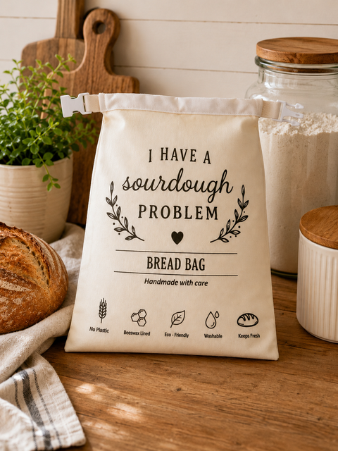 Beeswax-Lined Bread Bag | I Have a Sourdough Problem