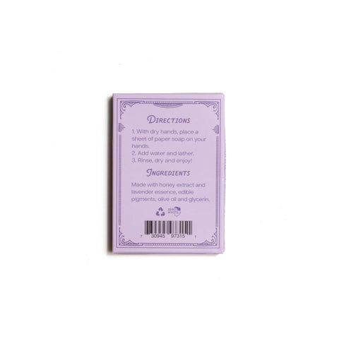 Paper Soap – Lavender Honey Scent | 50 Sheets