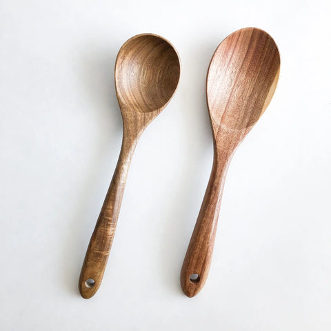 Natural Acacia Wood Kitchen Utensils | Set of 5