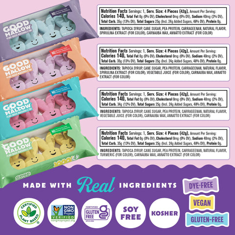 GoodMallow Plant-Based Easter Bunny Marshmallows