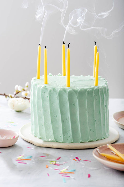 Spring 100% Pure Beeswax Birthday Candles