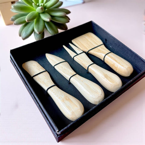 Bamboo Charcuterie & Cheese Knife Set | Earth Day Bestseller