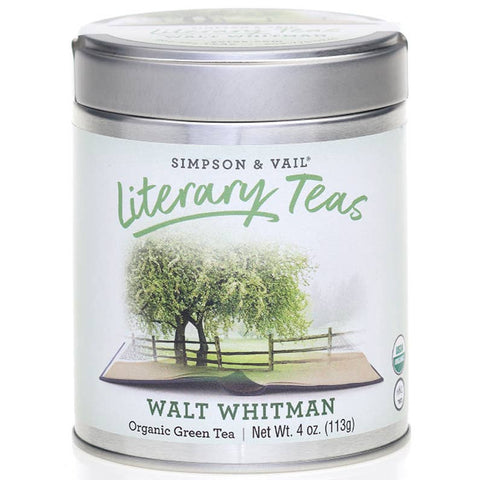 Walt Whitman’s Organic Green Tea Blend - 4 Ounce Tin