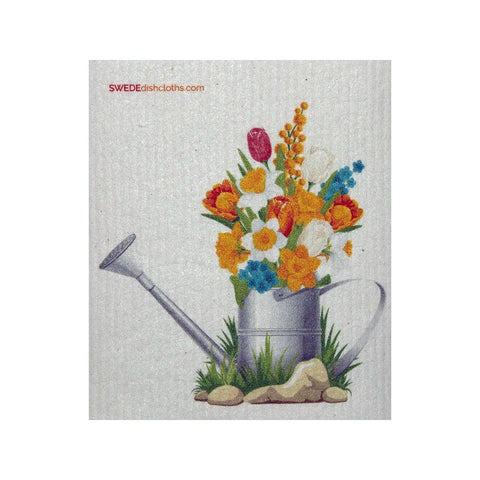 Swedish Dishcloth| Flowers in Pail