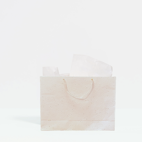 Plant & Grow Wildflower Gift Bag | Handmade Seed Paper + Ribbon Handles
