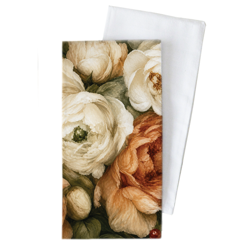 Fall Florals Tea Towel