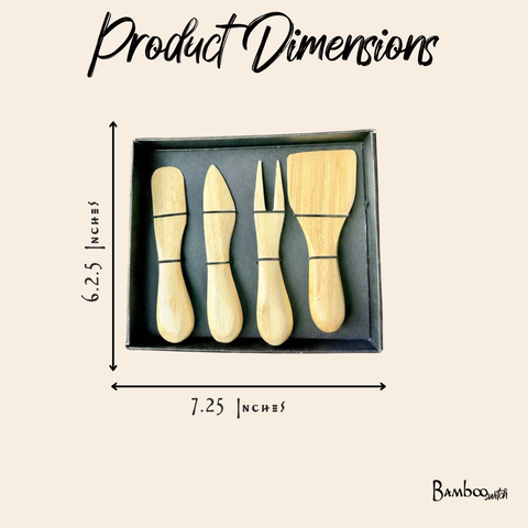 Bamboo Charcuterie & Cheese Knife Set | Earth Day Bestseller