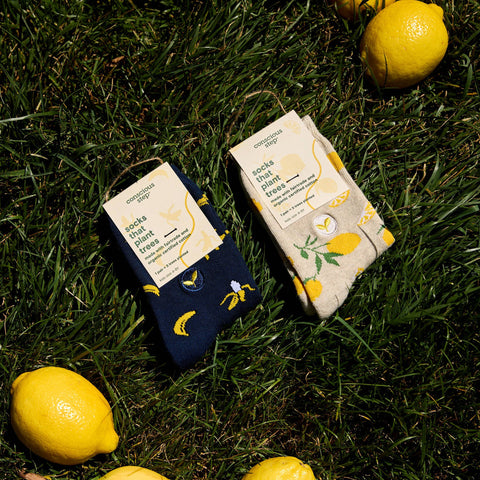 Kids Socks that Plant Trees | Beige Lemons