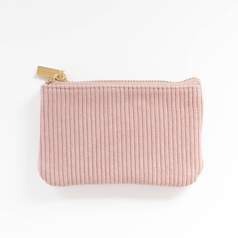 Rose Corduroy Coin Pouch