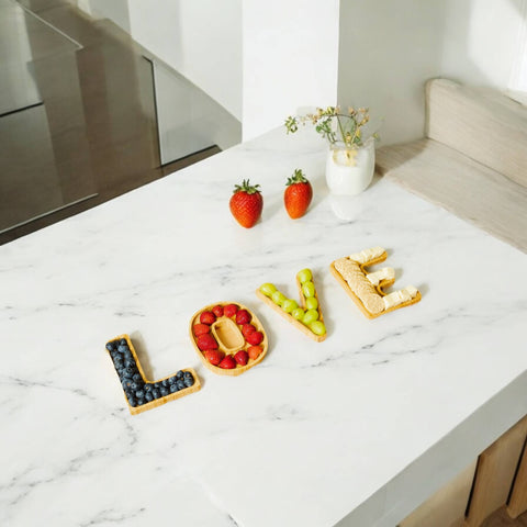 Bamboo "L-O-V-E" Charcuterie Tray