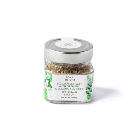 Sicilian Sea Salt with Organic Oregano Flowers