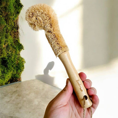 Bamboo Glassware Scrub Brush
