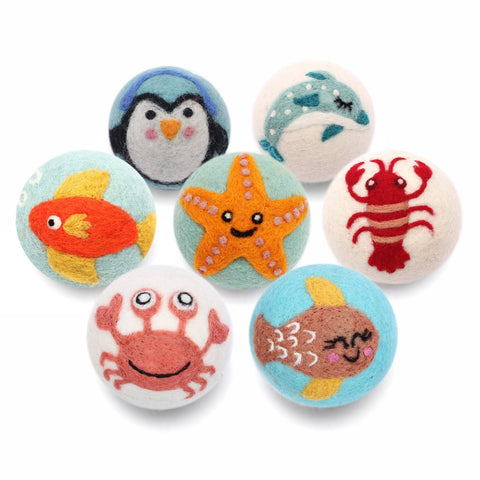 Sea Creatures: Eco Wool Dryer Balls Fair Trade