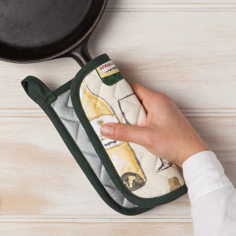 Chef Potholder | Wine Glasses & Bottles