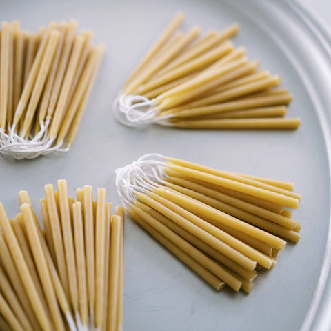 Spring 100% Pure Beeswax Birthday Candles