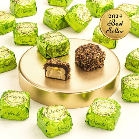 Chocoviar Pistachio Dark Chocolate - Italian Gourmet Candy