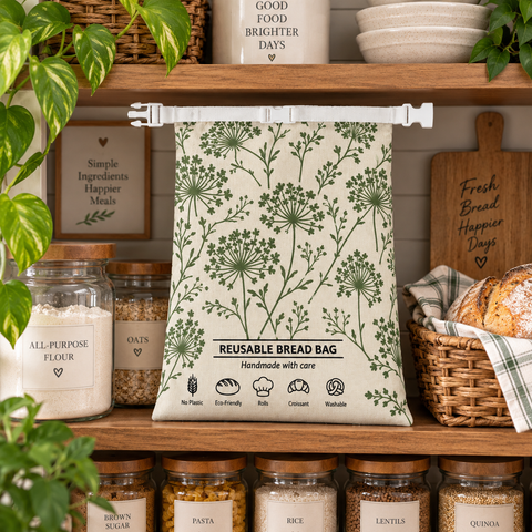 Reusable Plastic-Free Bread Bag | Wishing Green Wisps
