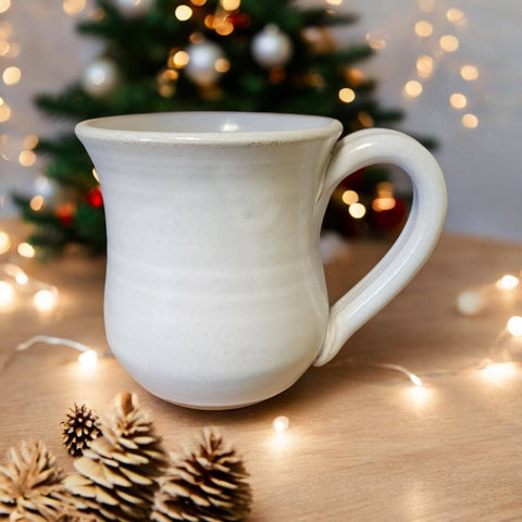 Hand Thrown & Hand Painted Santa Moon Mug