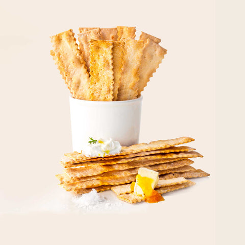 Organic Flatbread Crackers | Olive Oil & Sel Gris