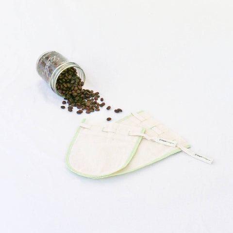 Microplastic - Free Organic Cotton Tea Straining Bags l Set of 2