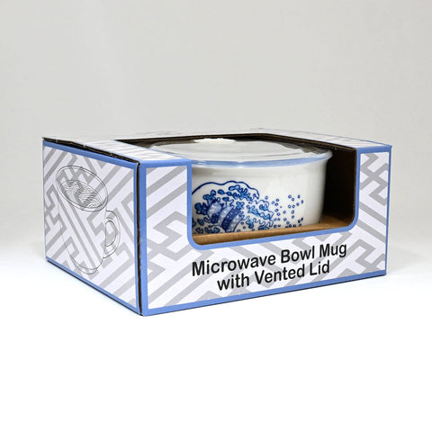 Great Wave Design 33oz Microwavable Bowl with Lid with Handle (4/16)