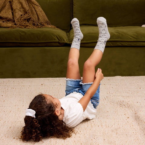 Kids Socks that Save Cats | Grey Kitties