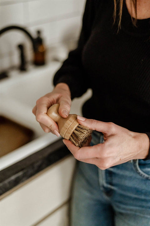 Replaceable Headed Pot Scrubbing Brush