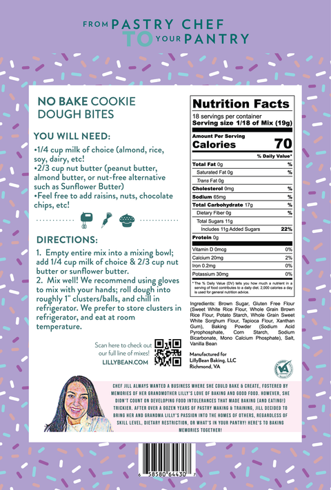 No-Bake Cookie Dough Bites Mix | Gluten Free & Vegan