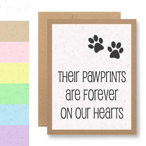 Plantable Seed Paper Greeting Card - ..forever on our hearts