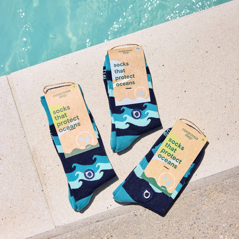 Kids Socks that Protect Oceans | Blue Waves